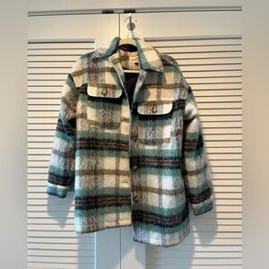 Universal thread plaid oversized flannel jacket size XS